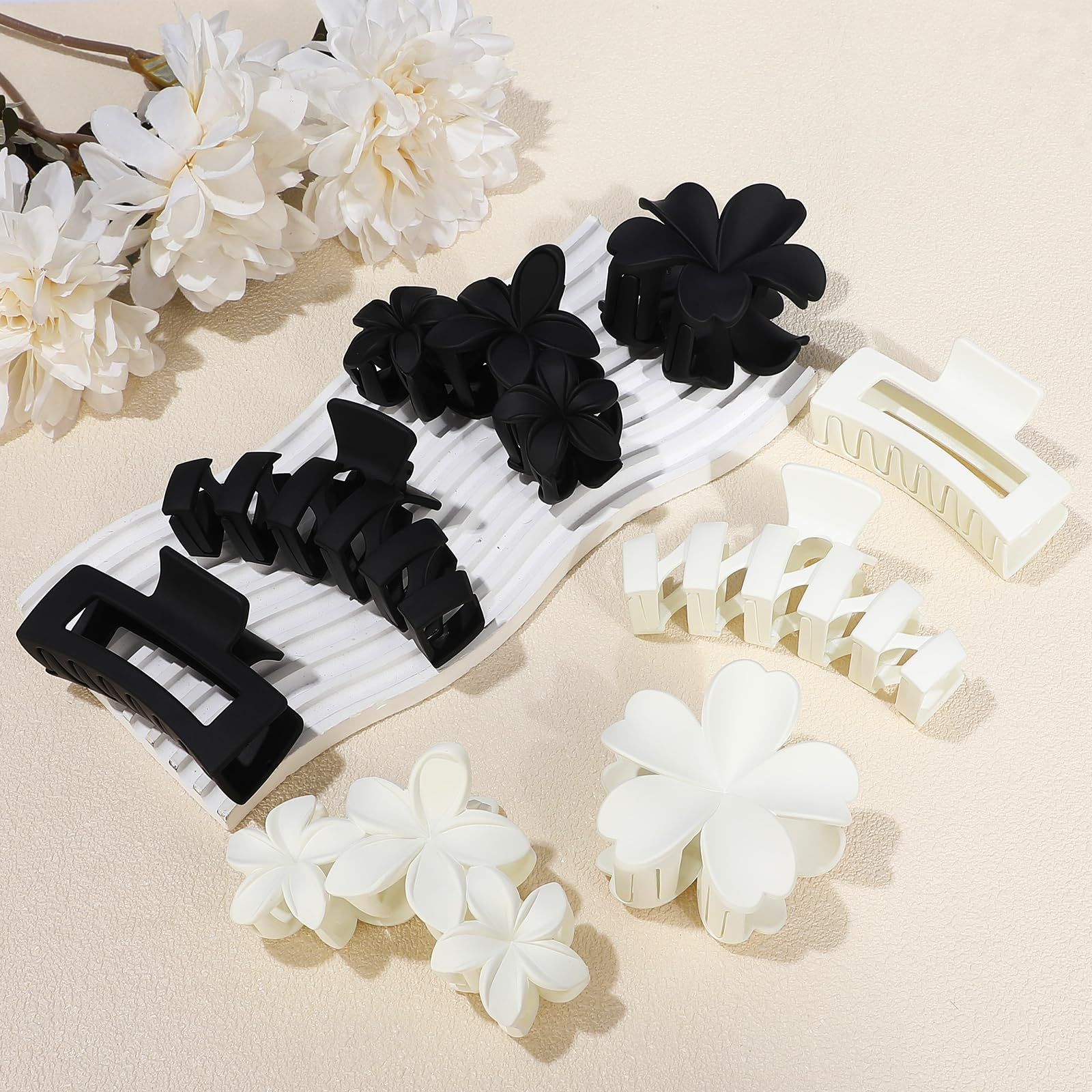 Bloom Mix Hair Clip Set – Flower Claw Clips & Barrettes
